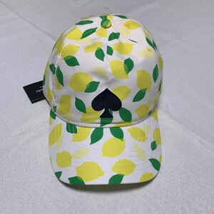 KATE SPADE ♠️ Lemon Toss Baseball Hat, NWT.